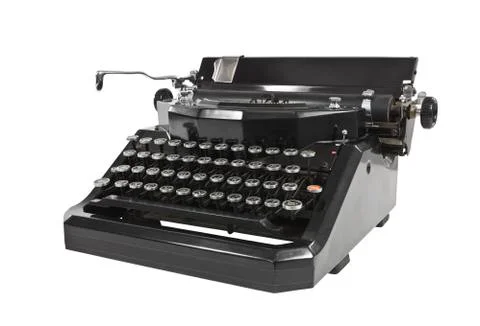 Vintage typewriter isolated Stock Photos