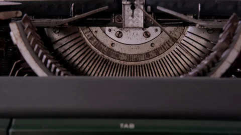 Vintage typewriter keyboard close-up, creative process and literary creatio.. Stock Footage 262434588