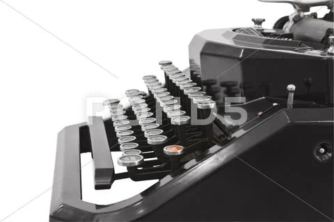 Vintage typewriter profile Stock Photos