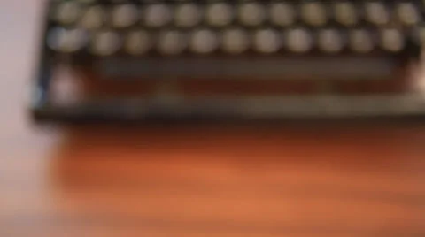 Vintage Typewriter Slide Stock-Footage 33870307
