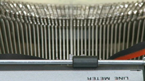 Vintage typewriter writing Video stock 728655