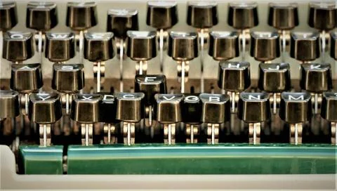Vintage typing machine background Stock Photos