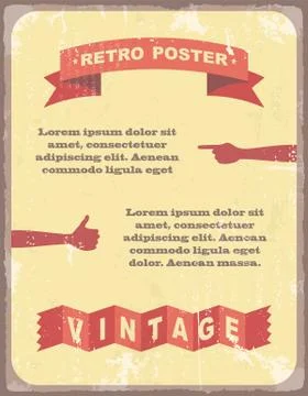 Vintage typography Background. Vector illustration Stock Illustration