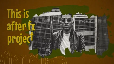 Vintage Urban Paper Collage Intro Stock After Effects