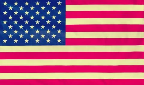 Vintage US Flag Stock Illustration