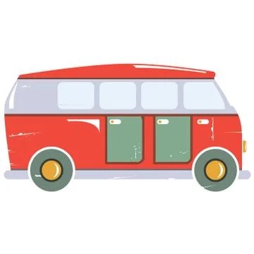 Vintage van Stock Illustration