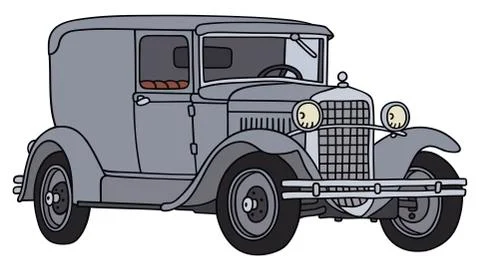 Vintage van Stock Illustration