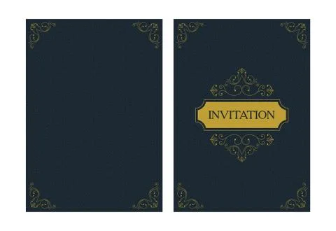 Vintage vector background with paper border decoration, divider, header Stock Illustration
