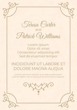Vintage vector background with paper border decoration, divider, header Stock Illustration