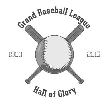 Vintage vector Baseball Label Stock Illustration