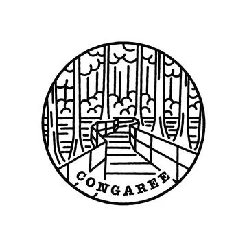 Vintage vector black and white round label Stock Illustration