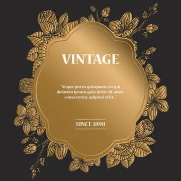 Vintage vector card Stock Illustration