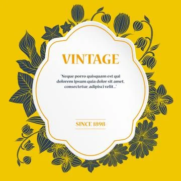 Vintage vector card Stock Illustration