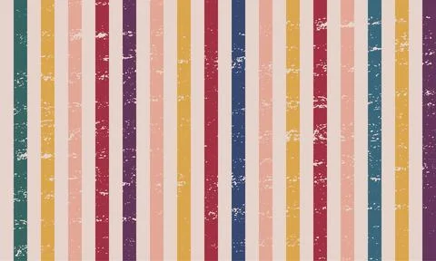 Vintage vector colorful background with texture and worn effect Stock Illustration