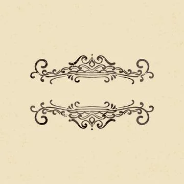 Vintage vector design elements Stock Illustration