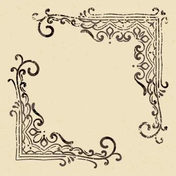 Vintage vector design elements Stock Illustration