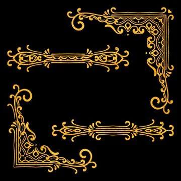 Vintage vector design elements Stock Illustration