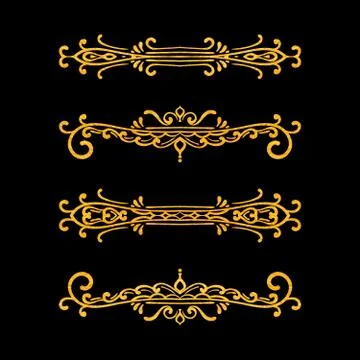 Vintage vector design elements Stock Illustration