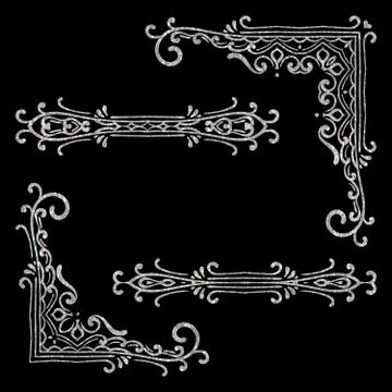 Vintage vector design elements Stock Illustration