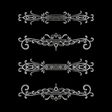 Vintage vector design elements Stock Illustration