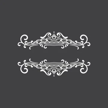 Vintage vector design elements Stock Illustration