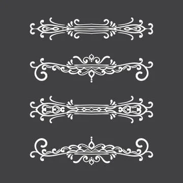 Vintage vector design elements Stock Illustration