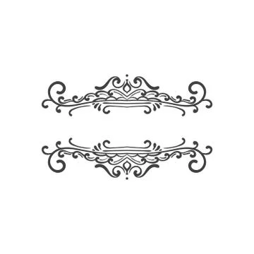 Vintage vector design elements Stock Illustration