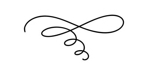 Vintage vector divider scroll ornament separating content with a delicate s.. Иллюстрация