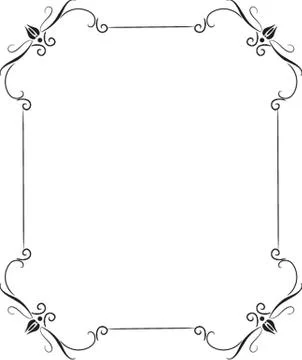 Vintage vector frame on beautiful background Stock-Illustration