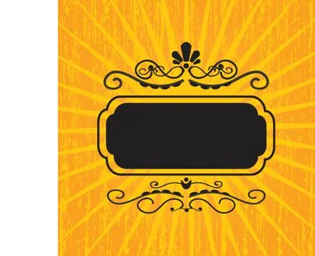 Vintage vector frame on beautiful background 스톡 일러스트