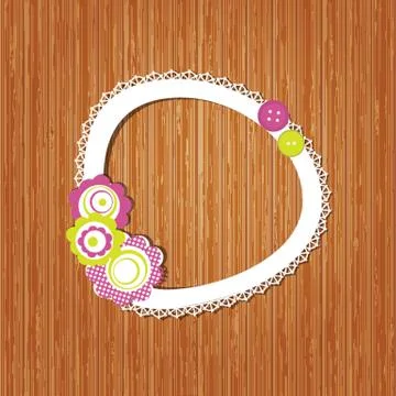 Vintage vector frame on beautiful background Illustrazione stock