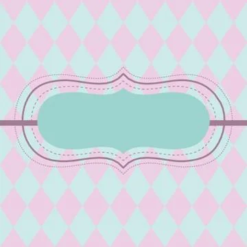 Vintage vector frame on beautiful background Stock Illustration