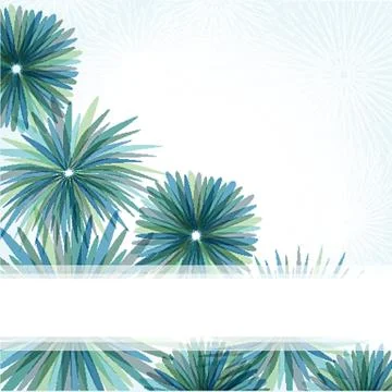 Vintage vector frame on floral background Stock Illustration