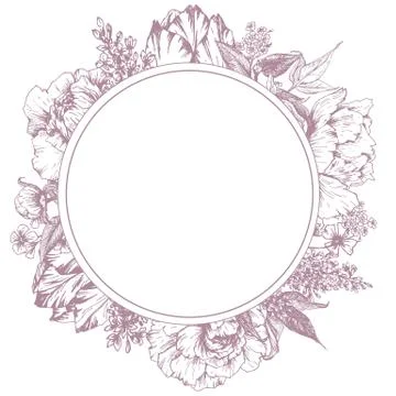 Vintage vector frame Stock Illustration