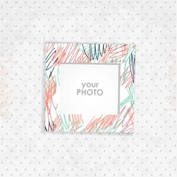 Vintage vector frame Illustrazione stock