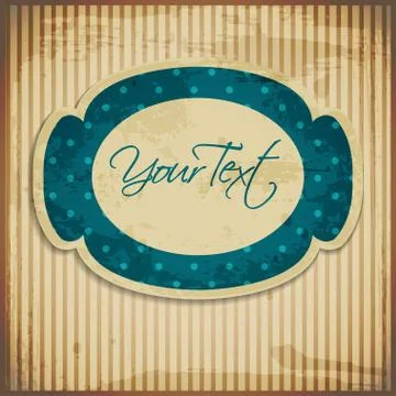 Vintage vector greeting card Stock Illustration