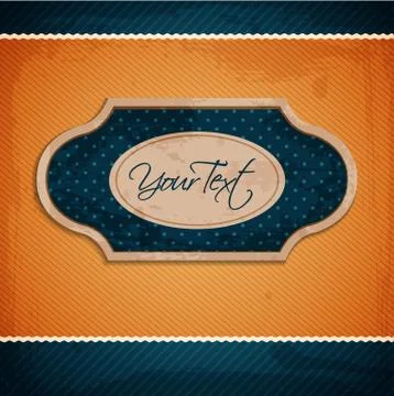 Vintage vector greeting card Stock Illustration