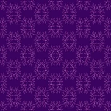 Vintage Vector hand-drawn seamless pattern with ethnic east floral ornament Stock Illustration