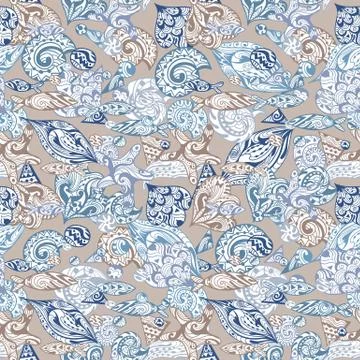 Vintage Vector Nautical Pattern Illustrazione stock