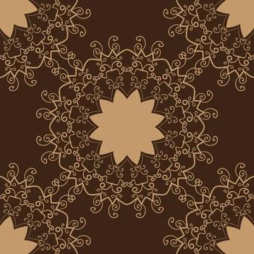 Vintage vector pattern. Hand drawn abstract tile. Decorative retro banner ... Stock Photos