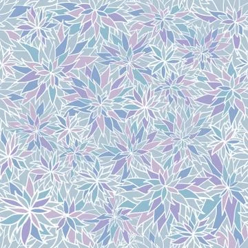Vintage vector seamless flower pattern Illustrazione stock