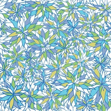 Vintage vector seamless flower pattern Stock Illustration