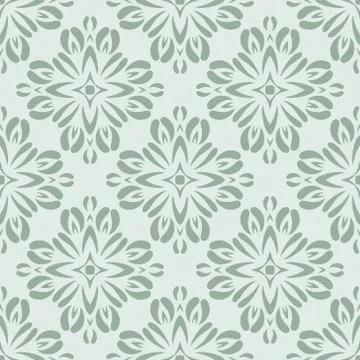 Vintage vector seamless flower pattern Stock Illustration