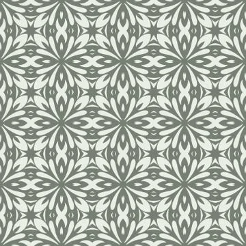 Vintage vector seamless flower pattern Illustrazione stock