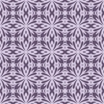 Vintage vector seamless flower pattern Stock Illustration