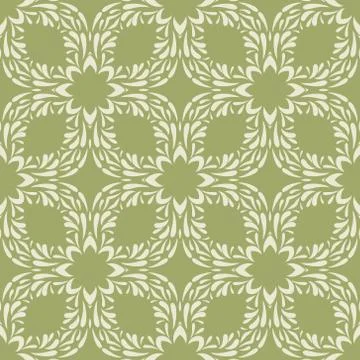 Vintage vector seamless flower pattern Stock Illustration