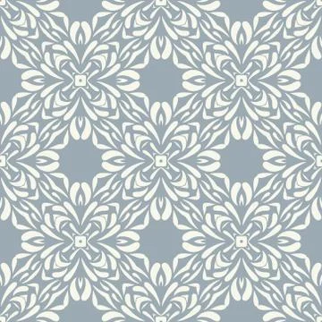 Vintage vector seamless flower pattern Illustrazione stock