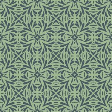 Vintage vector seamless flower pattern Stock Illustration
