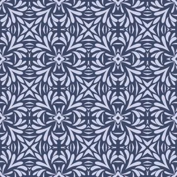 Vintage vector seamless flower pattern Stock Illustration