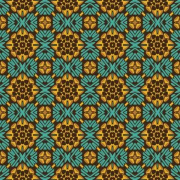 Vintage vector seamless flower pattern Stock Illustration